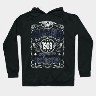 35th Birthday Gift for Men Classic 1989 Perfection Hoodie